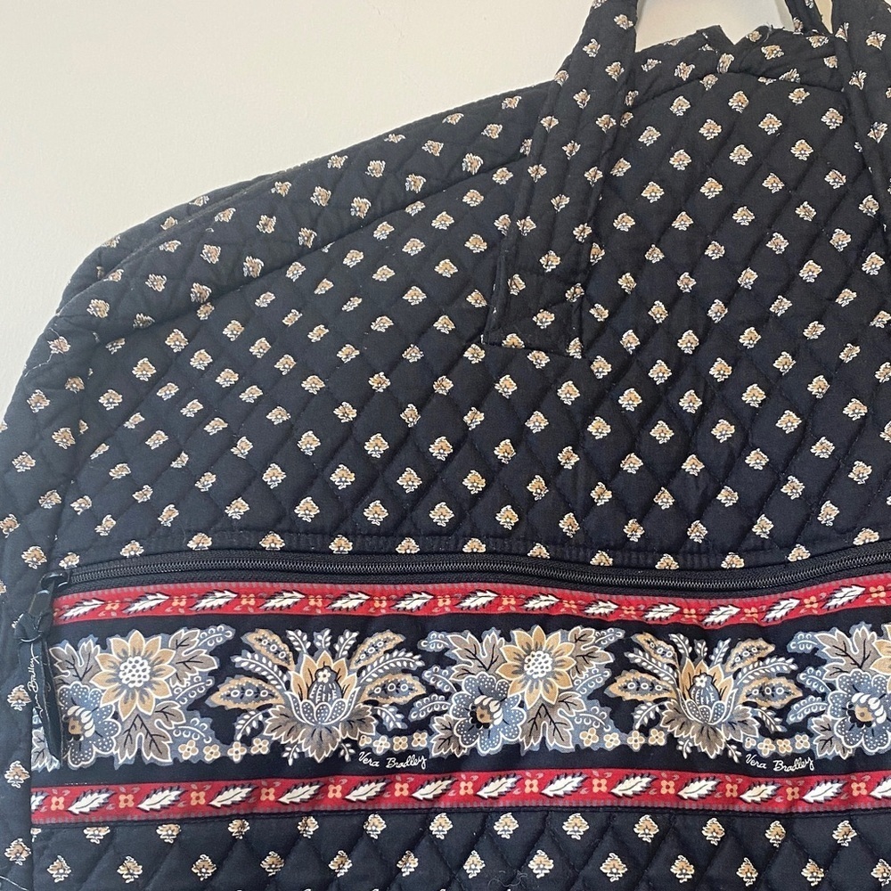 Vera Bradley Classic Black Quilted Women's Garment Travel Bag - Picture 3 of 12
